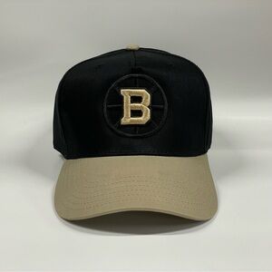 Boston Bruins black and tan hat